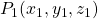 P_1 (x_1,y_1,z_1)