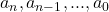 a_n, a_{n-1}, ..., a_0