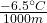 \frac{-6.5^\circ C}{1000 m}